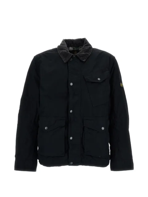 Barbour International corduroy-collar multi-pocket jacket