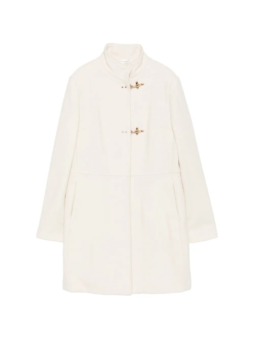 Fay Kids Cappotto a collo alto - Bianco