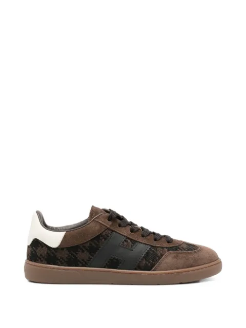 Hogan Cool suede houndstooth sneakers