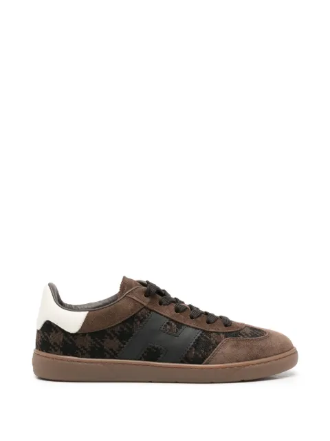 Hogan Cool suede houndstooth sneakers