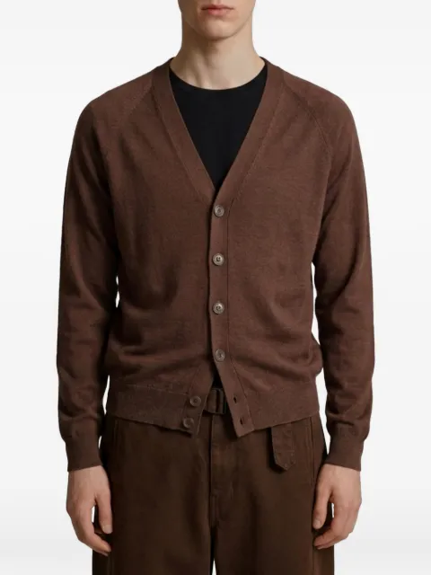 LEMAIRE relaxed twisted cardigan in merino blend