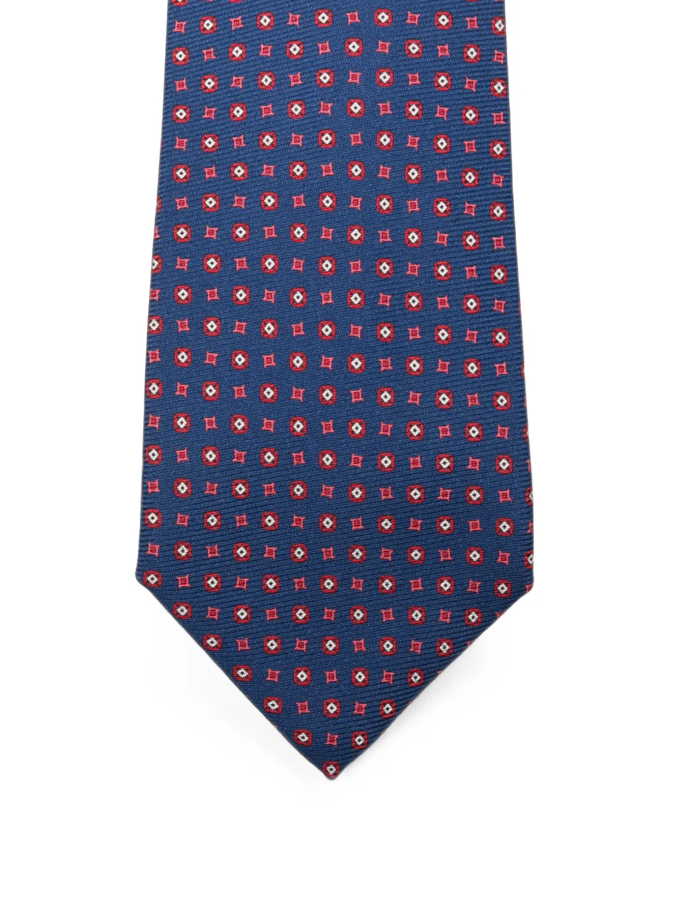 Kiton Stropdas met geometrische print Blauw