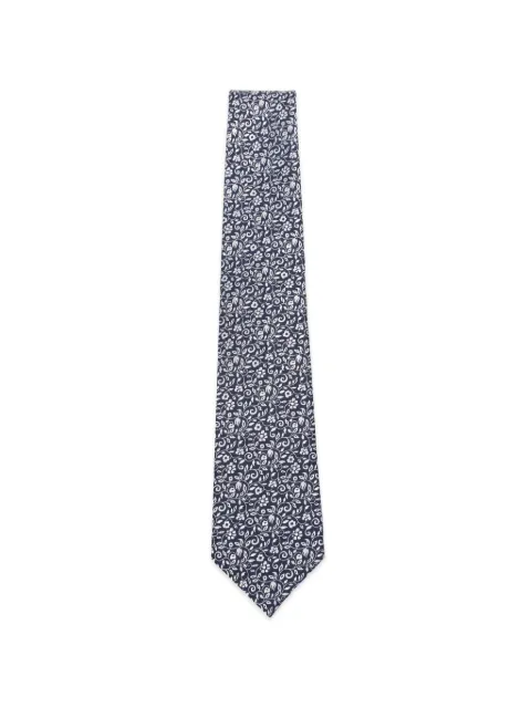 Kiton floral-print tie