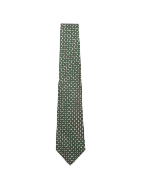 Kiton floral-print tie