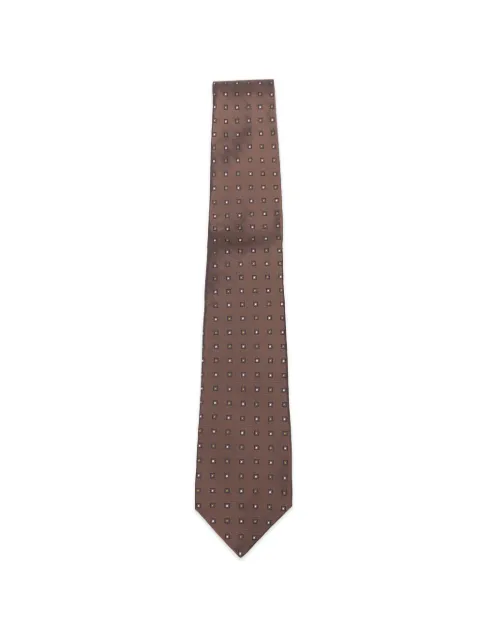 Kiton corbata con estampado geométrico