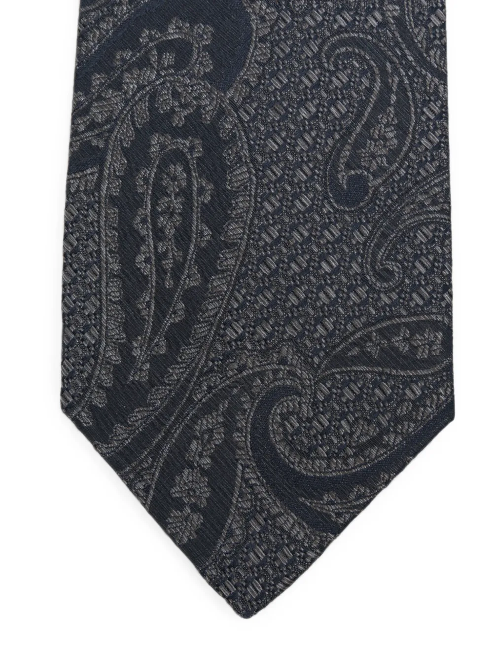Kiton Stropdas met paisley-print Zwart