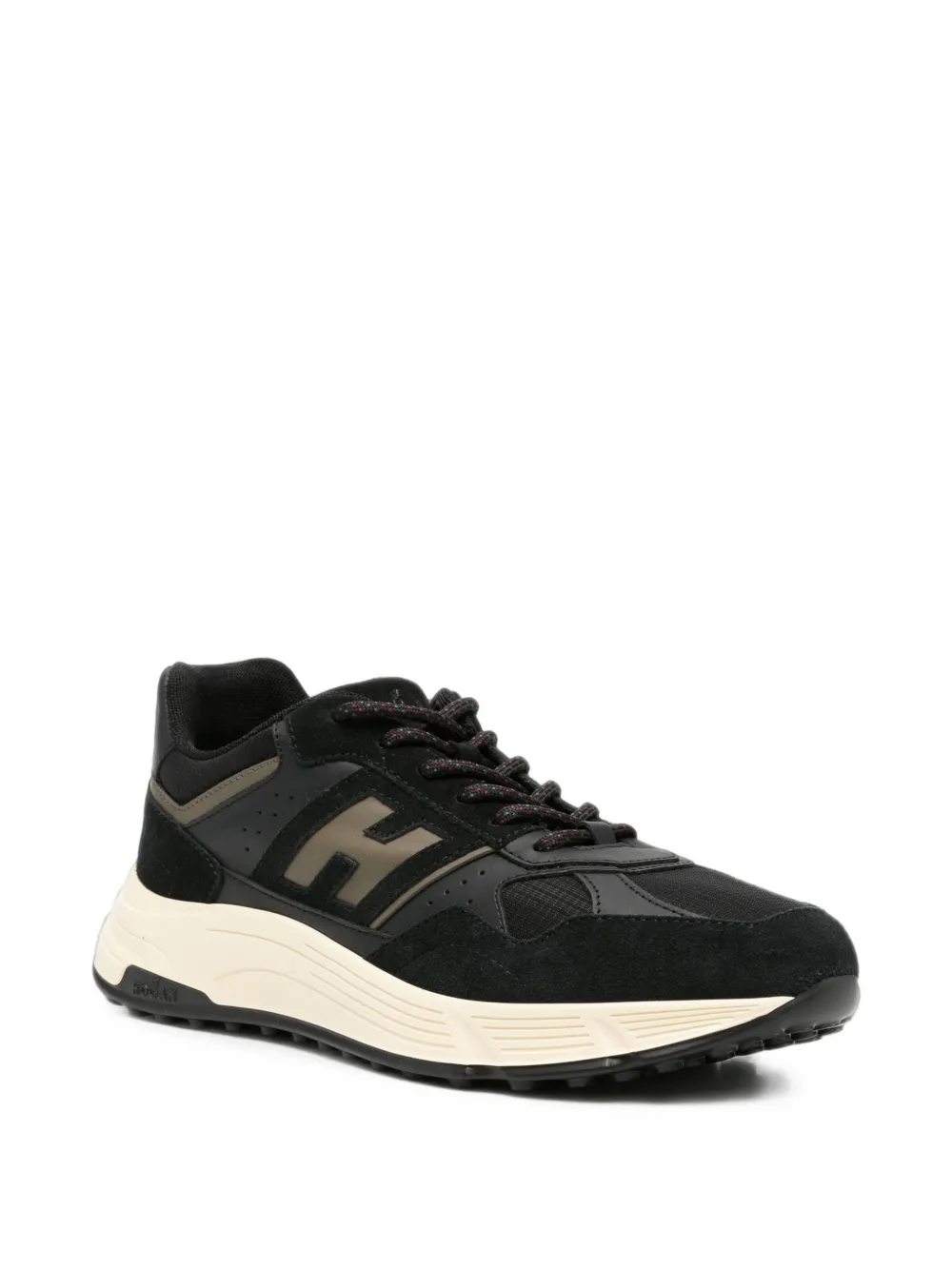 Hogan Hyperlight logo-patch panelled sneakers Zwart