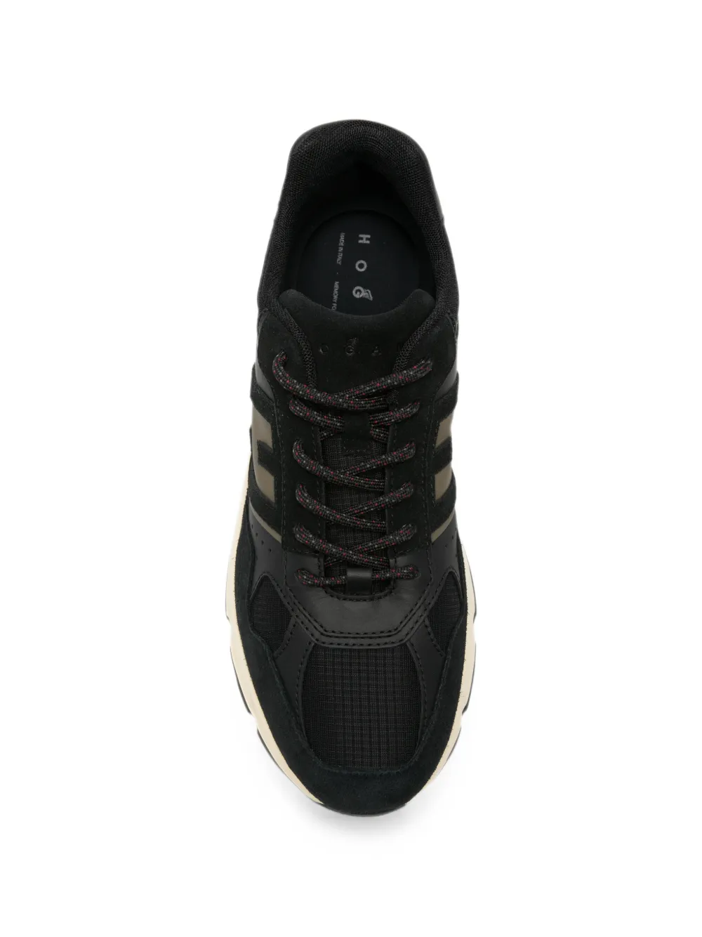 Hogan Hyperlight logo-patch panelled sneakers Zwart