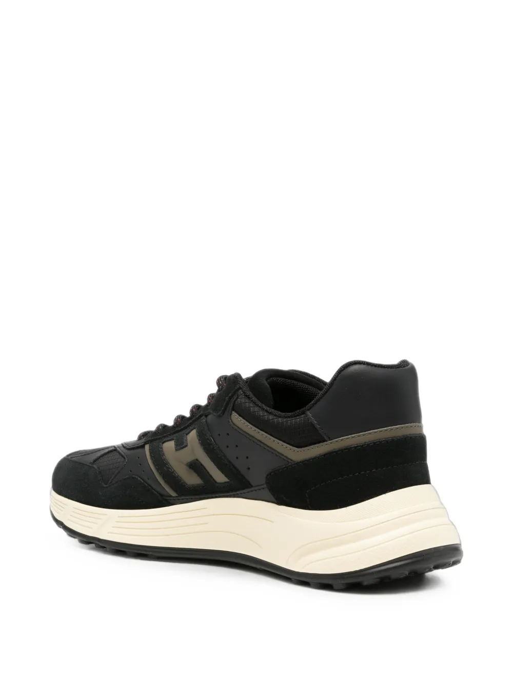Hogan Hyperlight logo-patch panelled sneakers Zwart