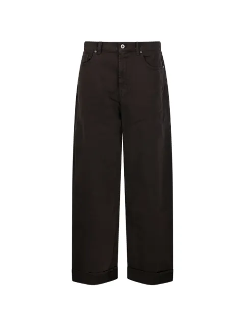 P.A.R.O.S.H. pantalones con bajos con vuelta