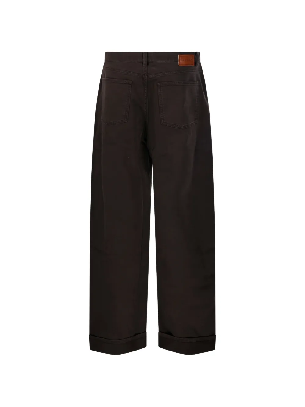P.A.R.O.S.H. Broek met omgeslagen pijpen Bruin