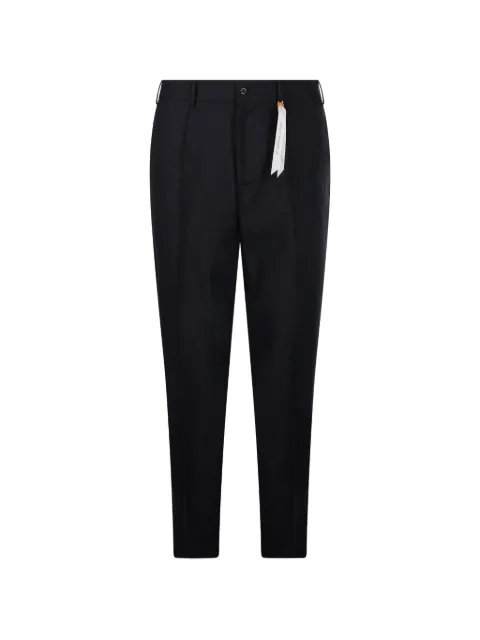 Santaniello pantalon fuselé à design plissé