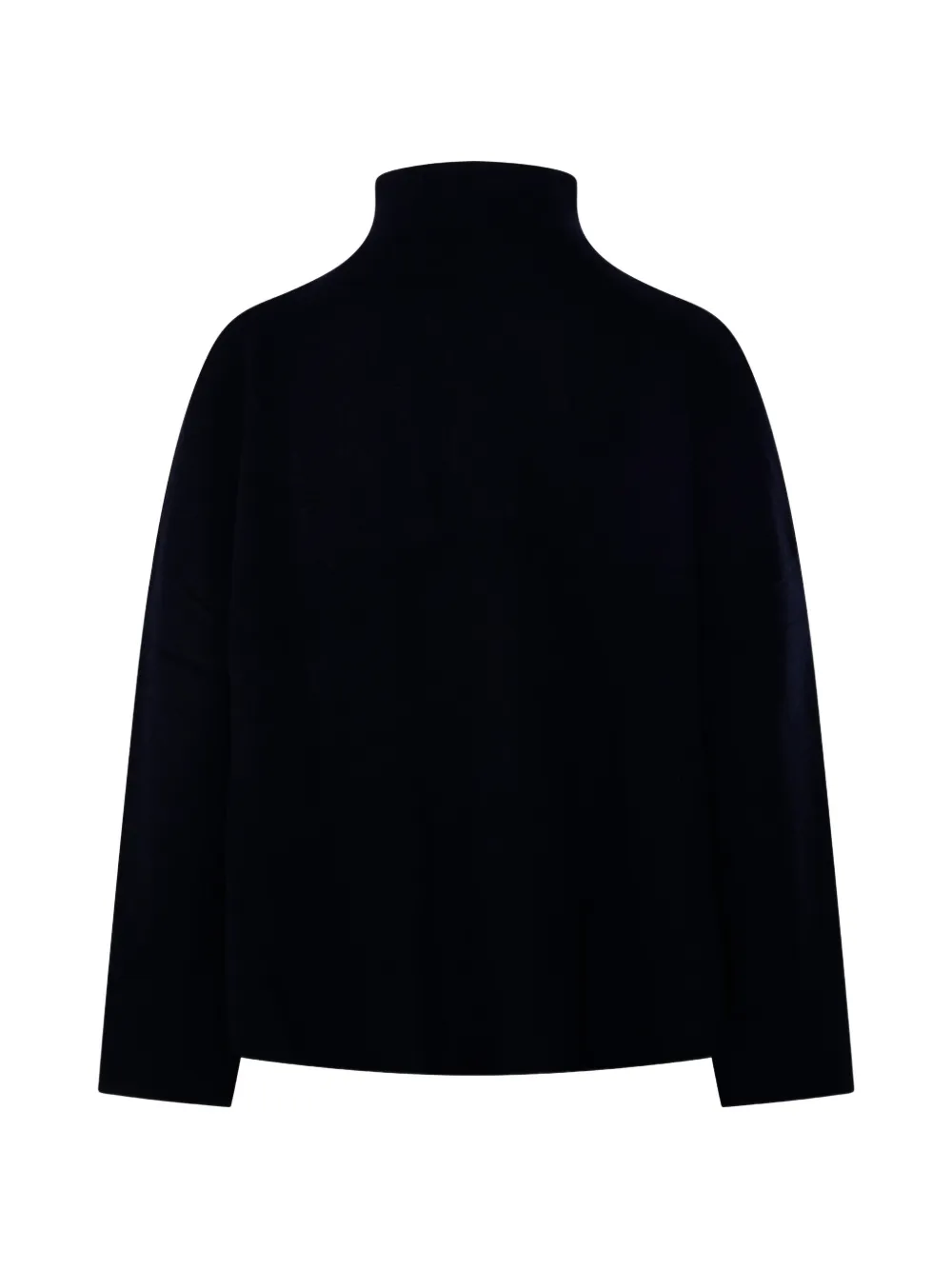 Allude Trui met verlaagde schouders en hoge hals Blauw