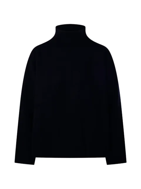 Allude high-neck dropped-shoulder sweater