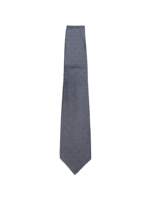 Kiton geometric-pattern tie