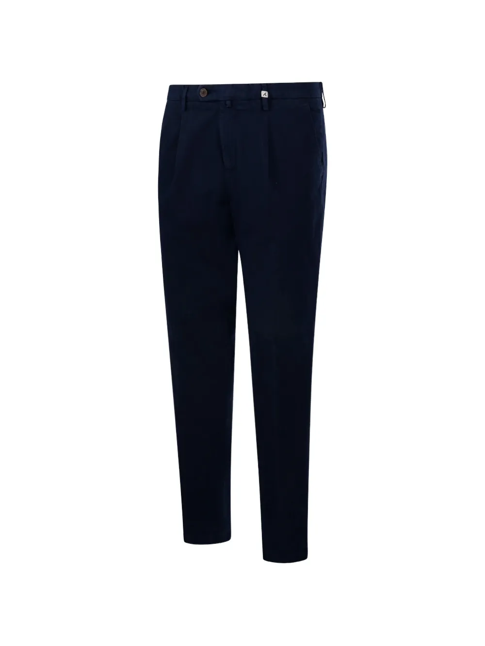 Myths Broek met geplooid detail en knoopsluiting Blauw