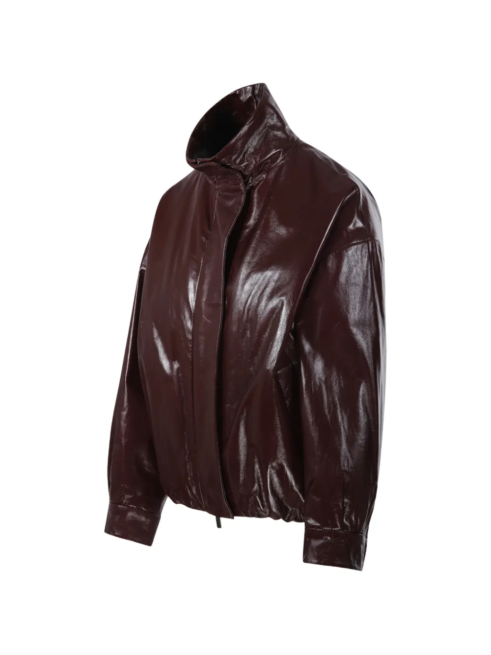 Salvatore Santoro Jack met elastische afwerking en hoge hals Rood