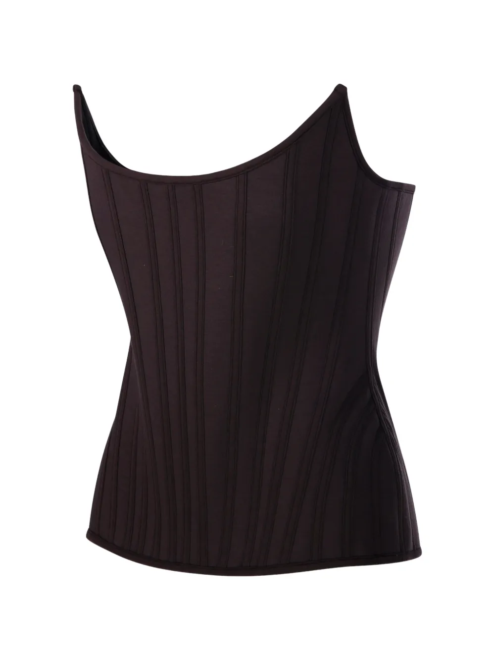 Giuseppe Di Morabito Geribbelde korset top Bruin