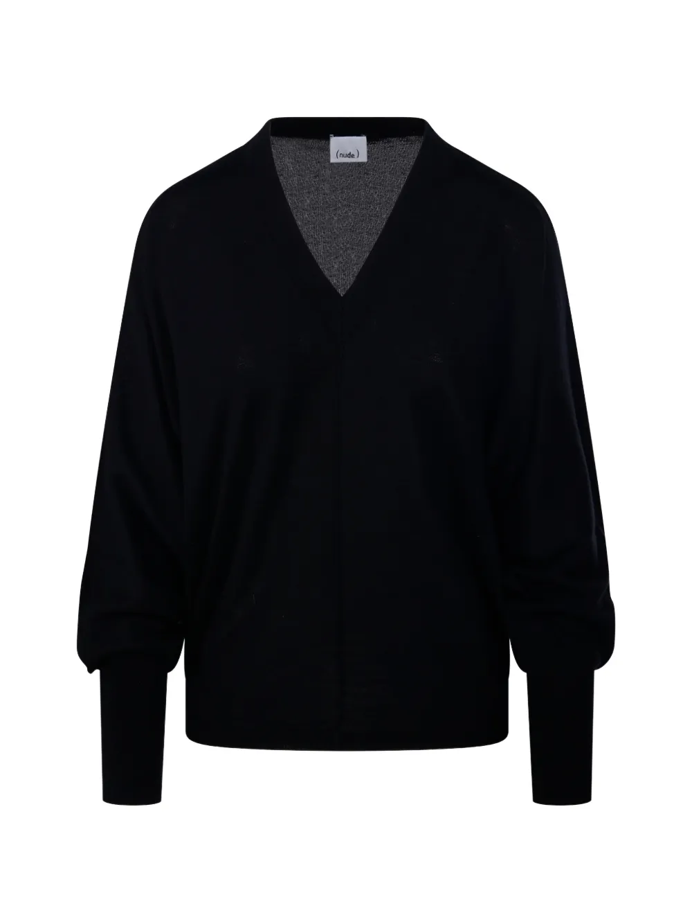 Nude Maglione con scollo a V - Nero