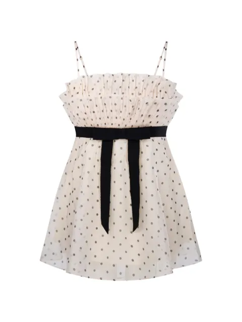 ZIMMERMANN polka-dot pleated top