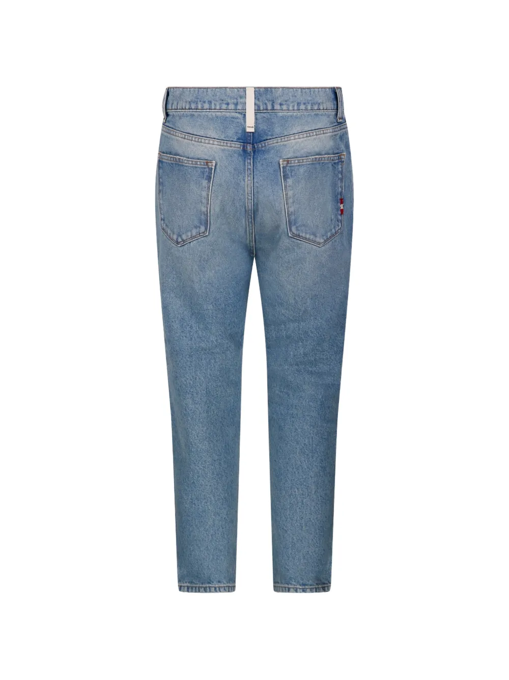 AMISH Jeremiah cropped jeans met wassing Blauw