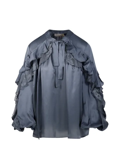 ZIMMERMANN Valiant lace-trim ruffled blouse