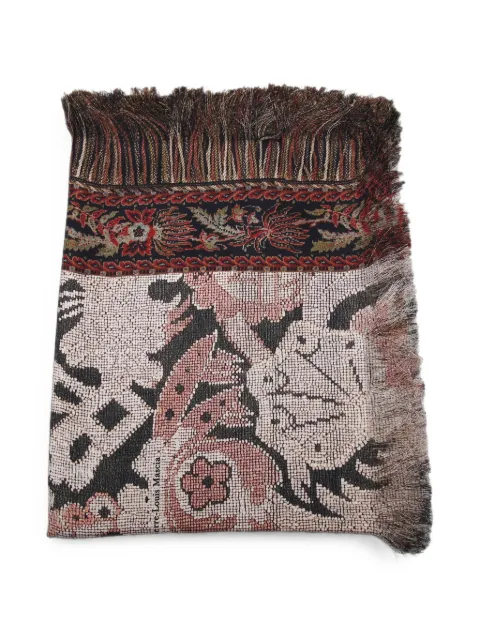 Pierre-Louis Mascia jacquard-knit fringed scarf
