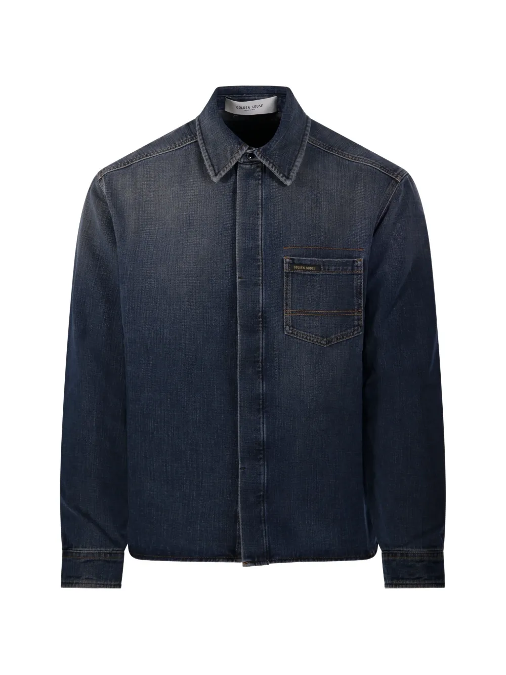 Golden Goose Giacca denim con tasche - Blu