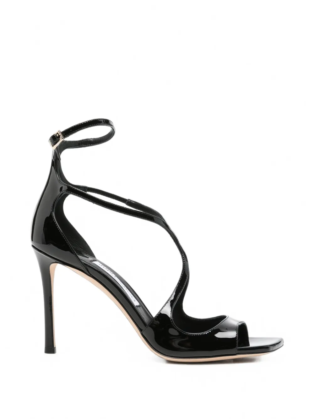 Jimmy Choo Azia leather sandals Zwart