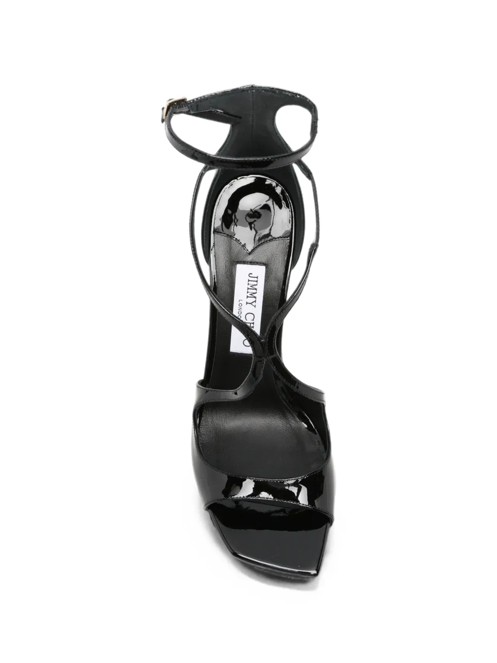 Jimmy Choo Azia leather sandals Zwart