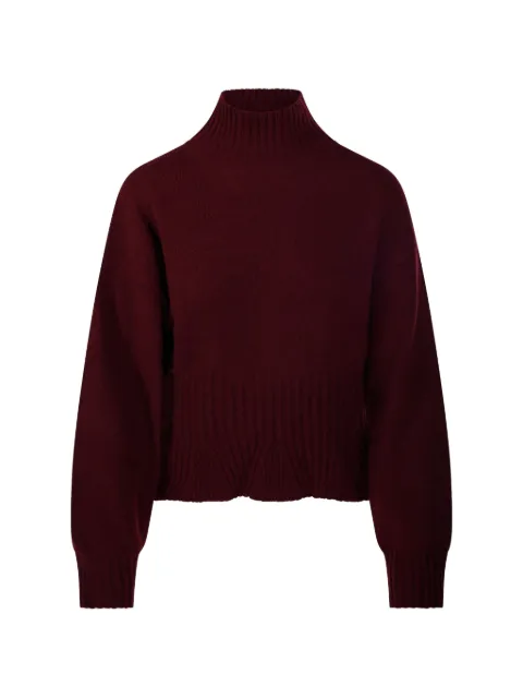 Allude ribbed-knit high-neck sweater