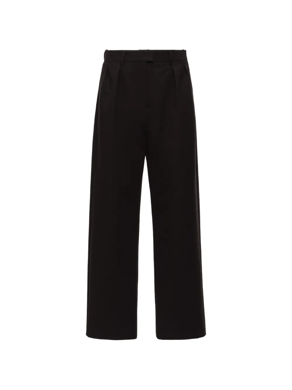Magda Butrym pleated straight-leg trousers - Nero