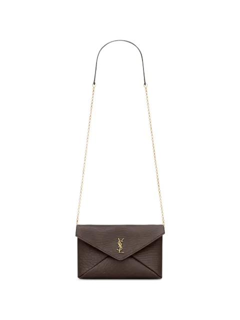 Saint Laurent bolso de hombro pequeño con placa Cassandre