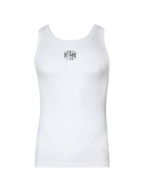 VETEMENTS Biker Cross logo-print tank top