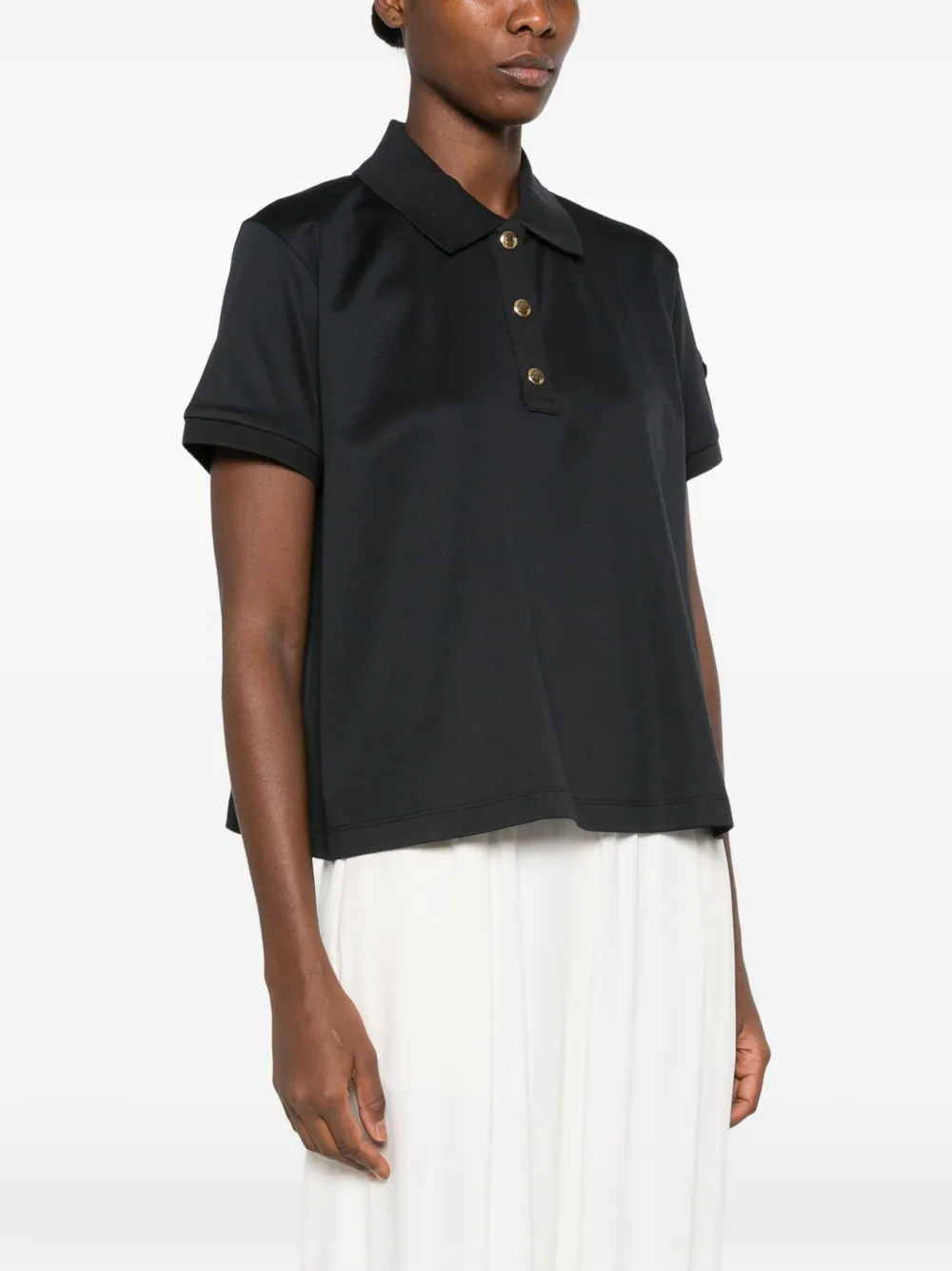 Moncler Poloshirt met logopatch Blauw
