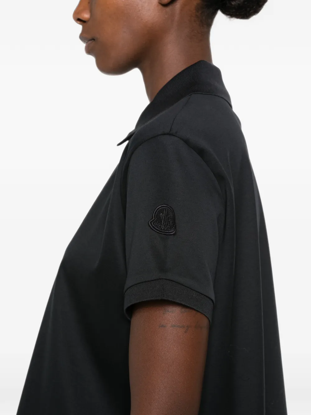 Moncler Poloshirt met logopatch Blauw