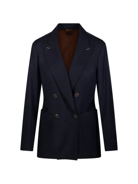 Max Mara double-breasted peak-lapel jacket