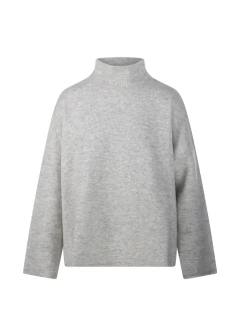 Allude high-neck drop-shoulder sweater
