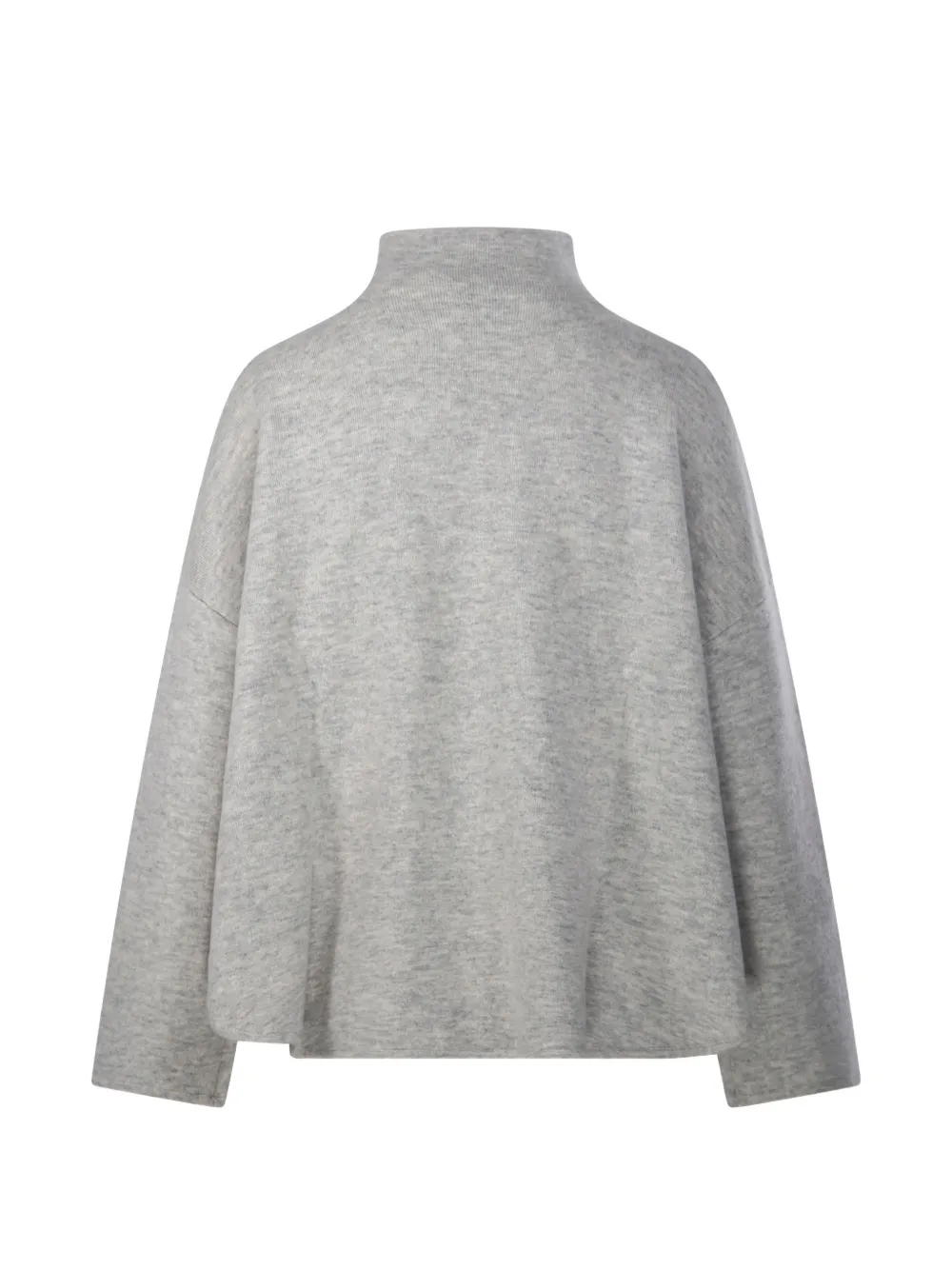 Allude Trui met hoge hals en verlaagde schouders Grijs