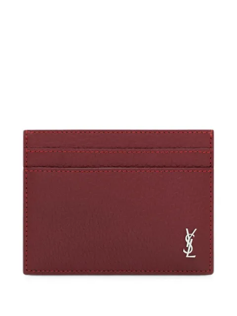 Saint Laurent Cassandre-plaque card holder
