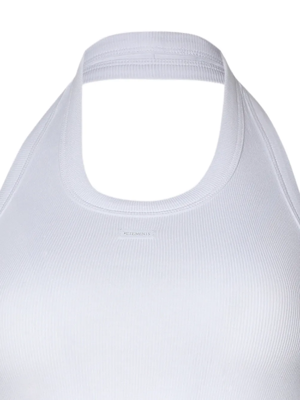 VETEMENTS Geribbelde tanktop Wit