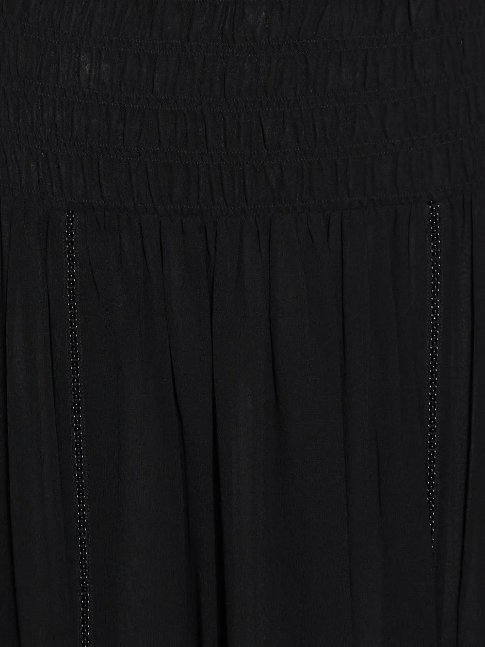 ISABEL MARANT Nerly silk skirt Zwart