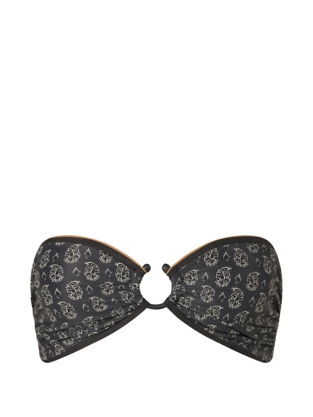 Johanna Ortiz Seawaters paisley-print bikini top - Nero
