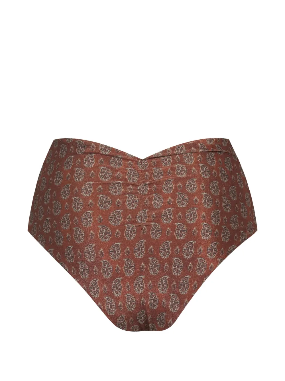Johanna Ortiz Taita bikinislip met paisley-print Bruin