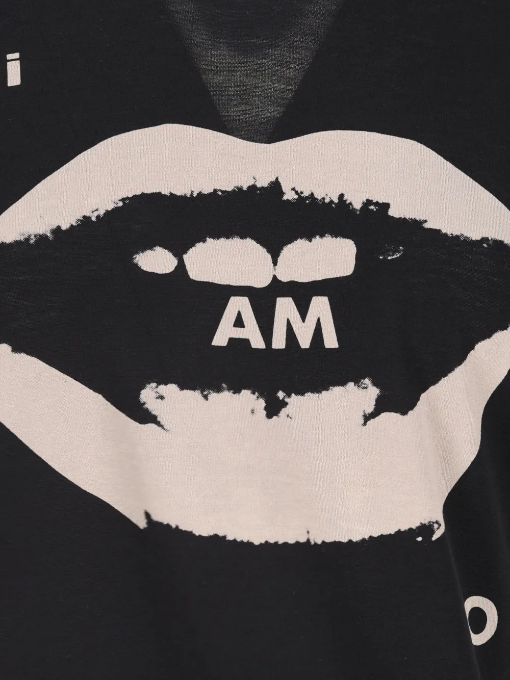 FENDI T-shirt met V-hals Zwart