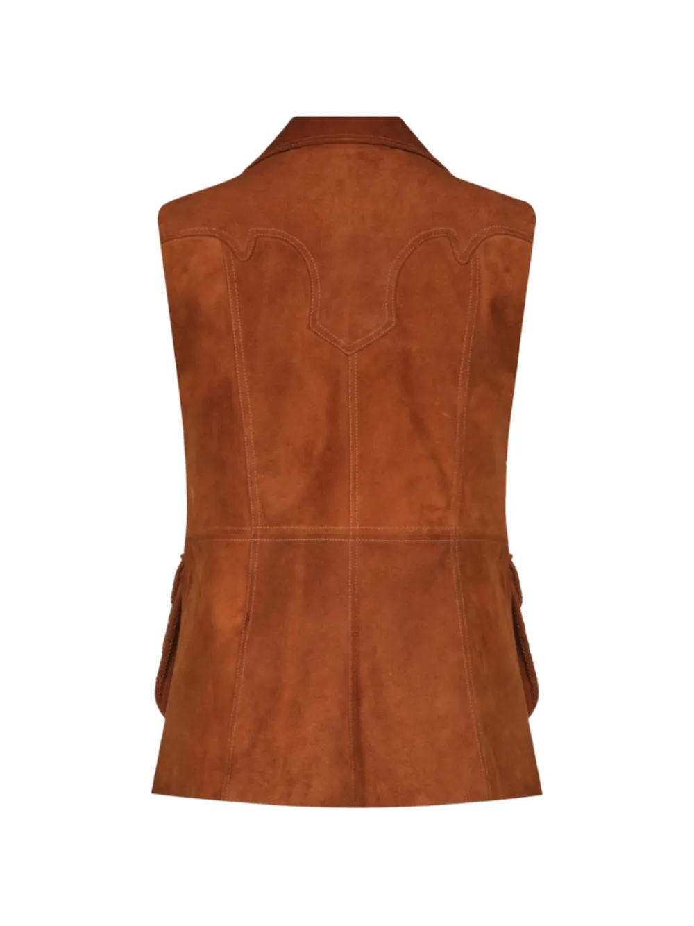 Johanna Ortiz Visionary suede vest Bruin