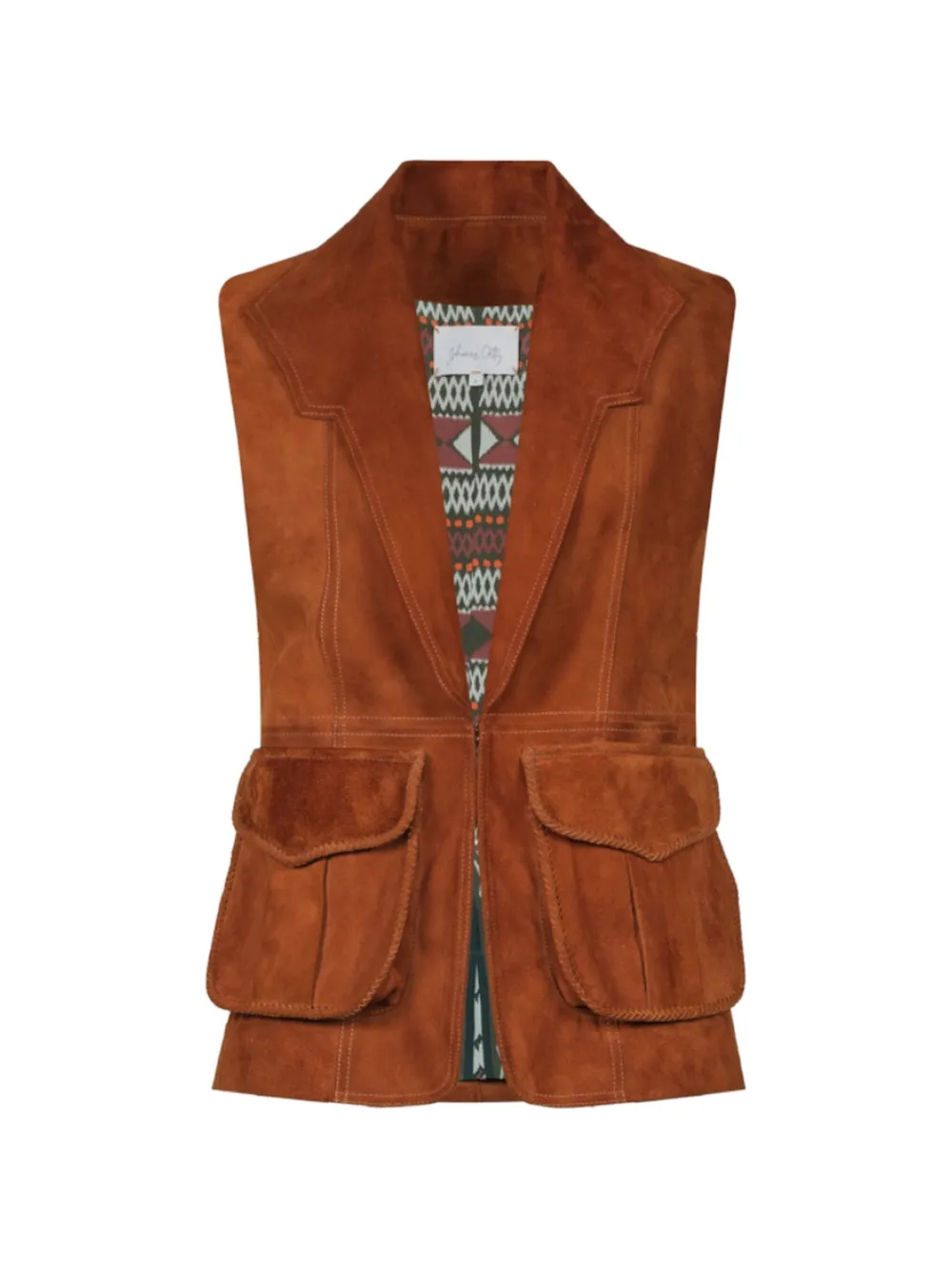 Johanna Ortiz Visionary suede vest - Braun