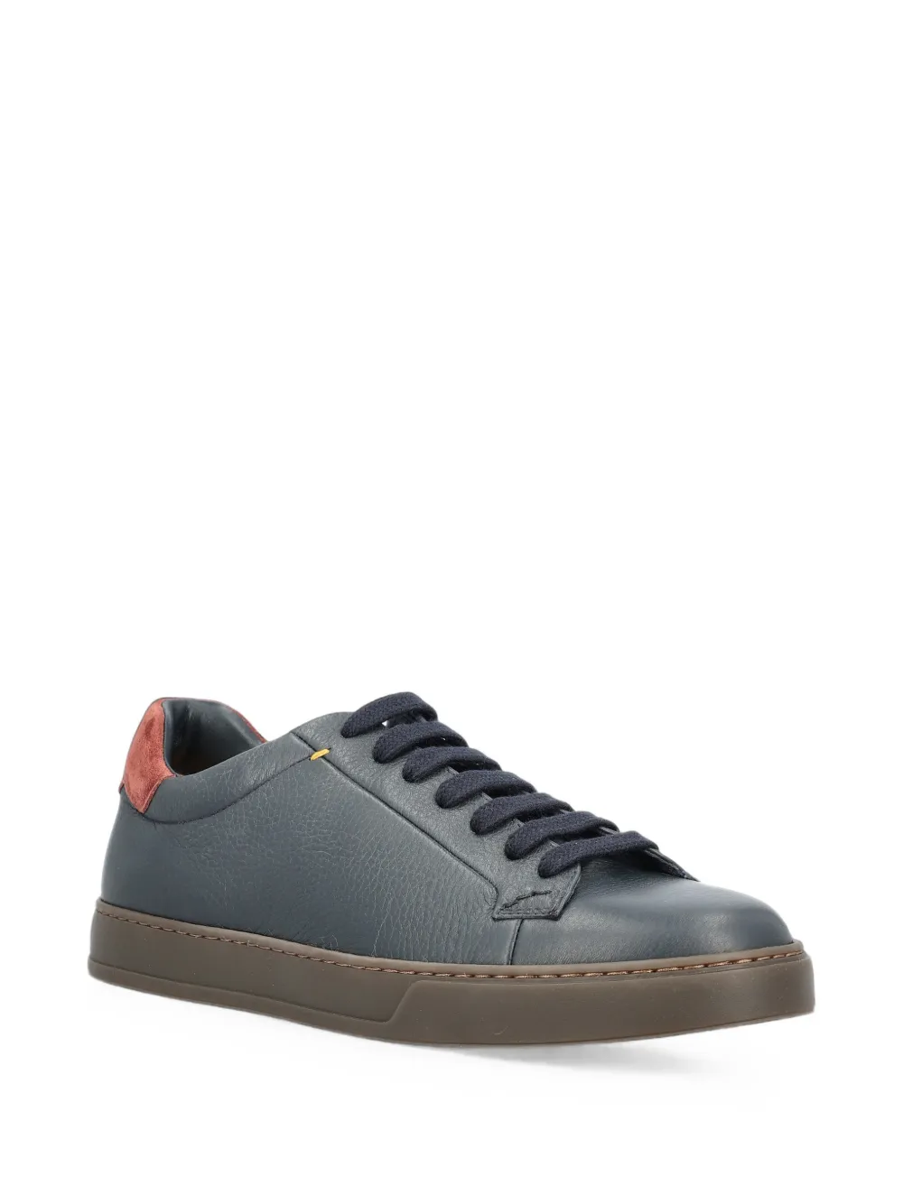 Doucal's pebbled lace-up sneakers Blauw
