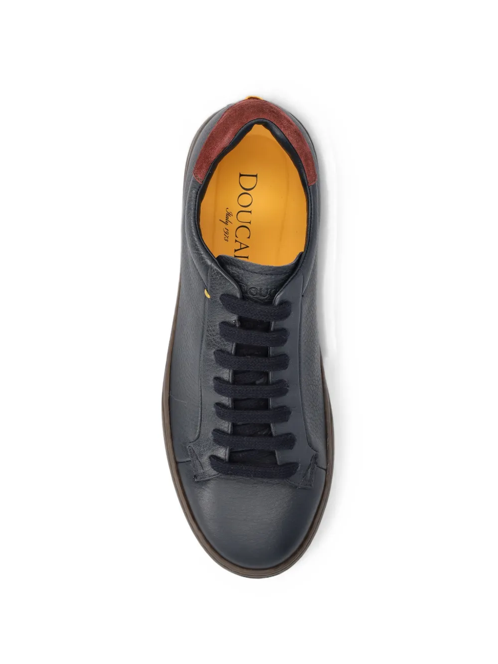 Doucal's pebbled lace-up sneakers Blauw