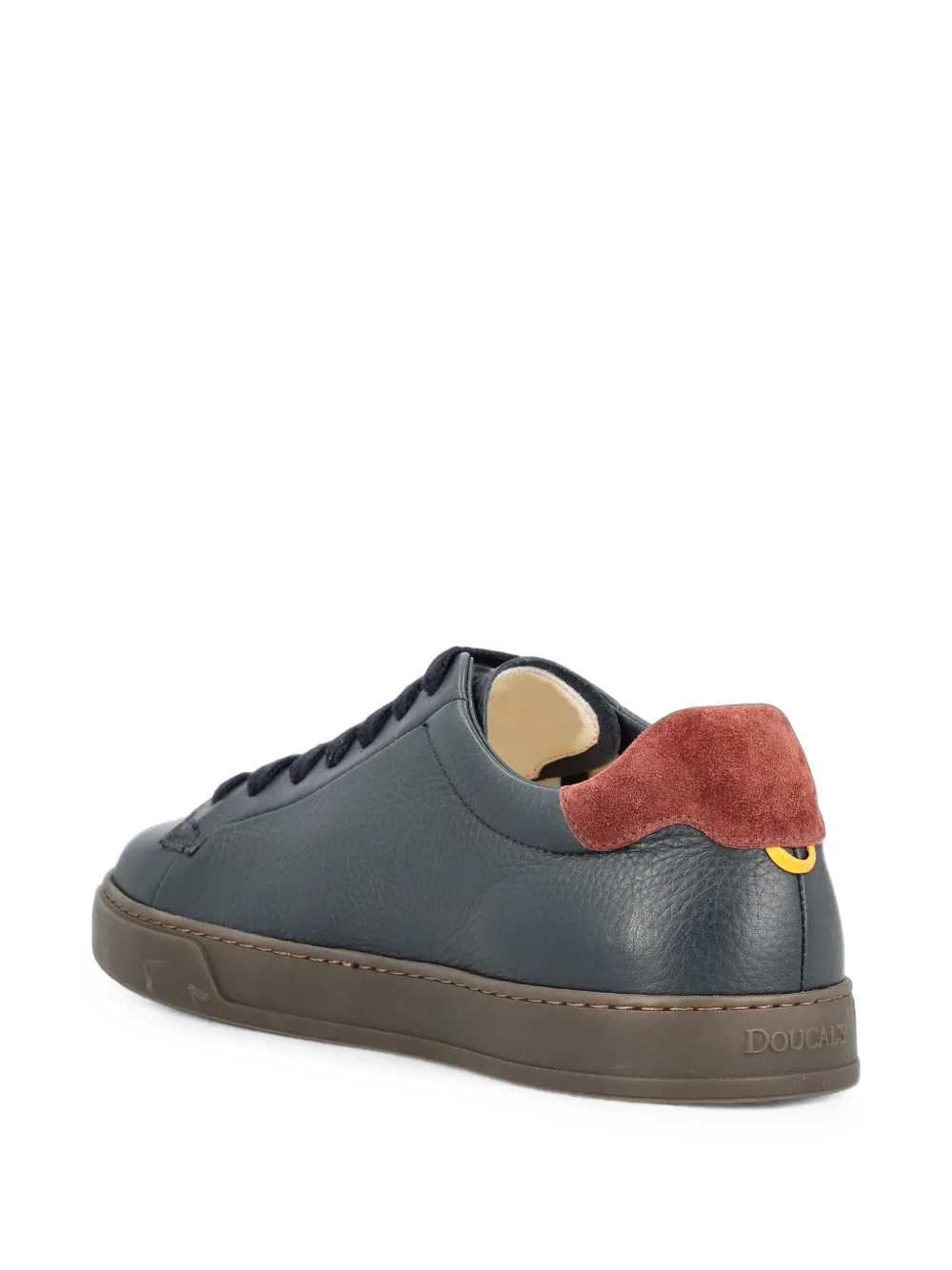 Doucal's pebbled lace-up sneakers Blauw